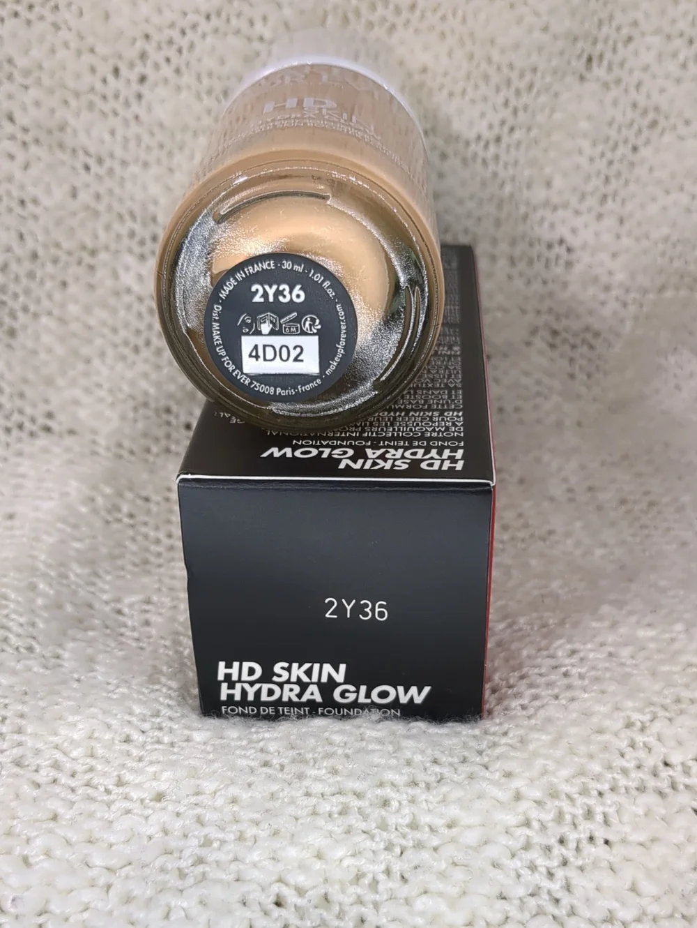 Makeup Forever HD Skin Hydra Glow Foundation in 2Y36(Warm Honey), 30ml/1.01fl oz